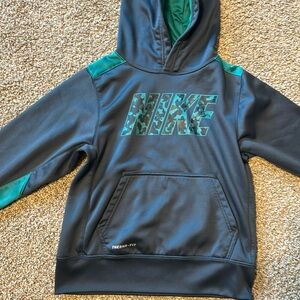 Kids Nike sweatshirt size small navy blue and teal